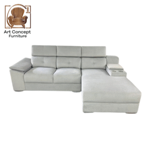 Modern L-Shape Sofa – Space-Saving for Small Homes in Kulim, Kedah & Penang