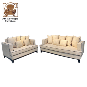 Modern 2+3 Seater Sofa Set in Fabric – Perfect for Malaysian Family Living