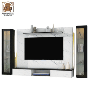Modern Wall-Mounted TV Cabinet – Space-Saving Style for Penang & Kulim Apartments